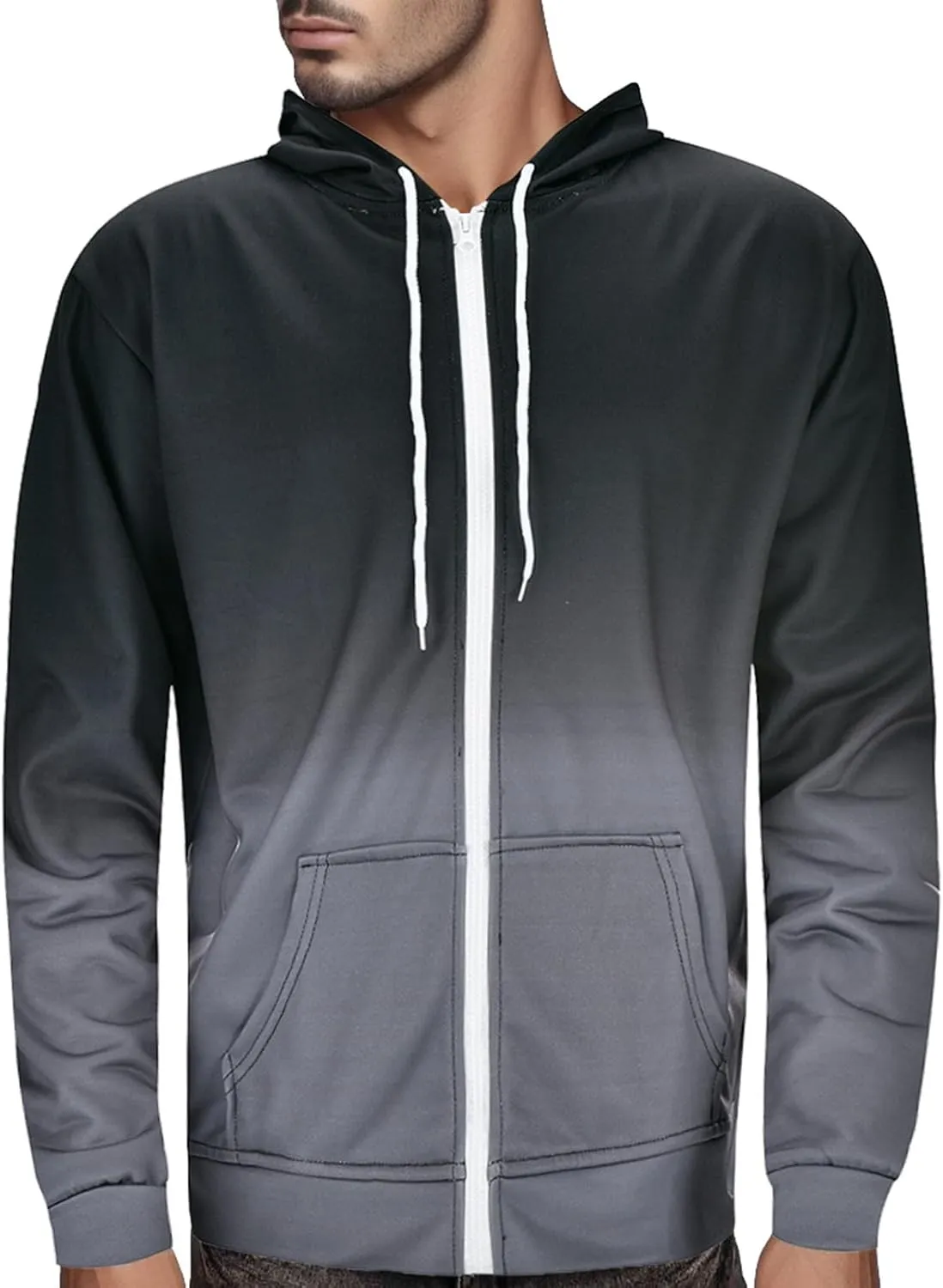 Alalaso Hooded Tshirts Shirts for Men Lightweight Casual Long Sleeve Tops with Hood Regular Fit Fashion Breathable Pullover