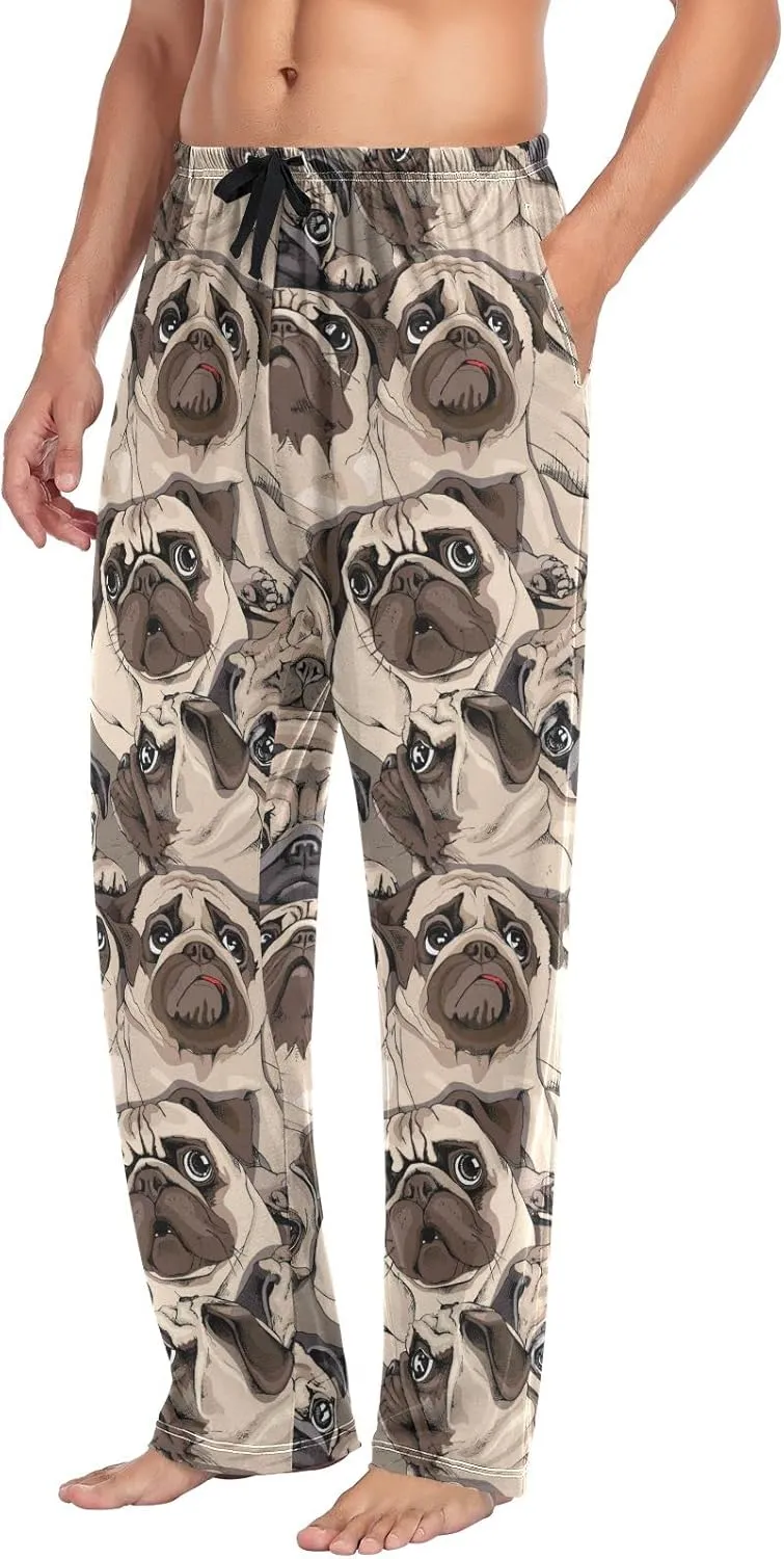 Aslsiy Lizards Green Men's Pajama Bottoms Pants for Men Soft Men's Separate Bottoms Lounge Pants