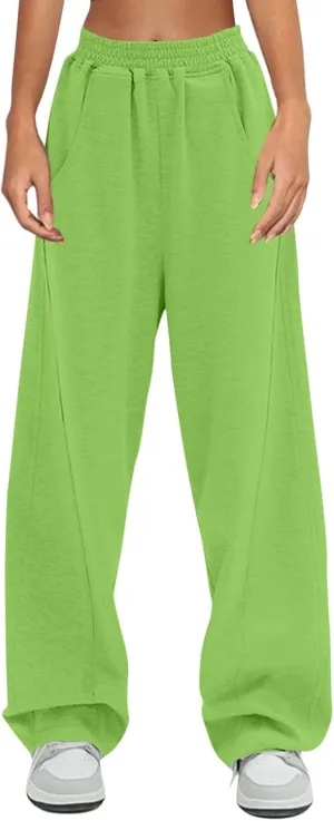 Baggy Cargo Sweatpants for Women Pockets Lounge Fall Clothes Outfits 2024 Casual Fleece High Waisted Pants Jogger Y2K