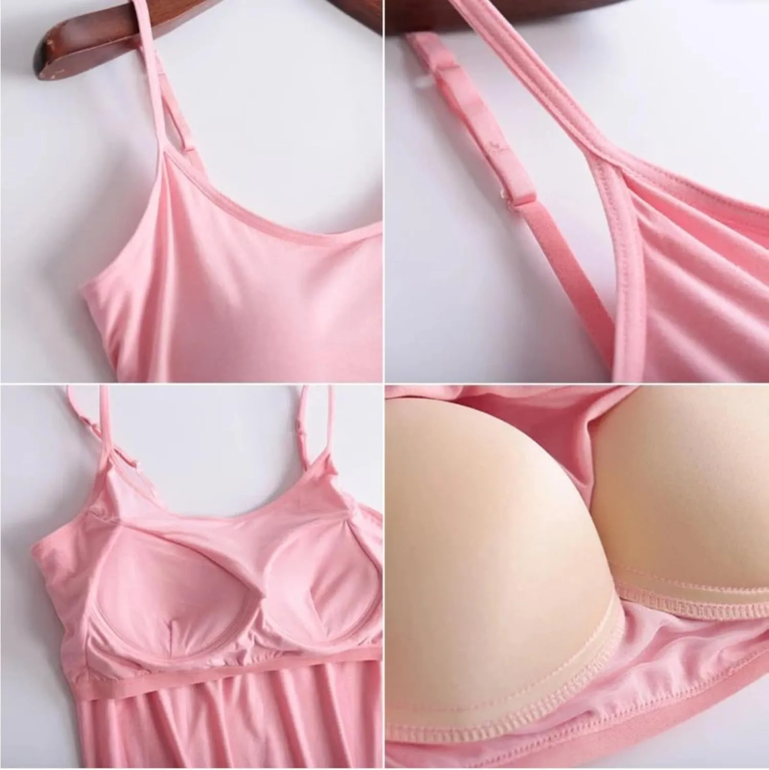 Camisole Tops for Women Built in Bra Spaghetti Strap Shelf Bra Tank Tops Sports Yoga Plus Size Underwear Camisoles