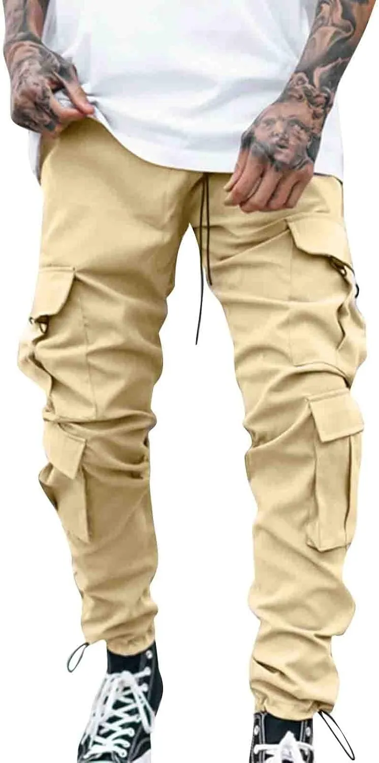 Cargo Pants for Men Baggy Joggers Pants Chino Trousers Sweatpants Long Pants Workout Trousers Men's Fleece Sweatpants