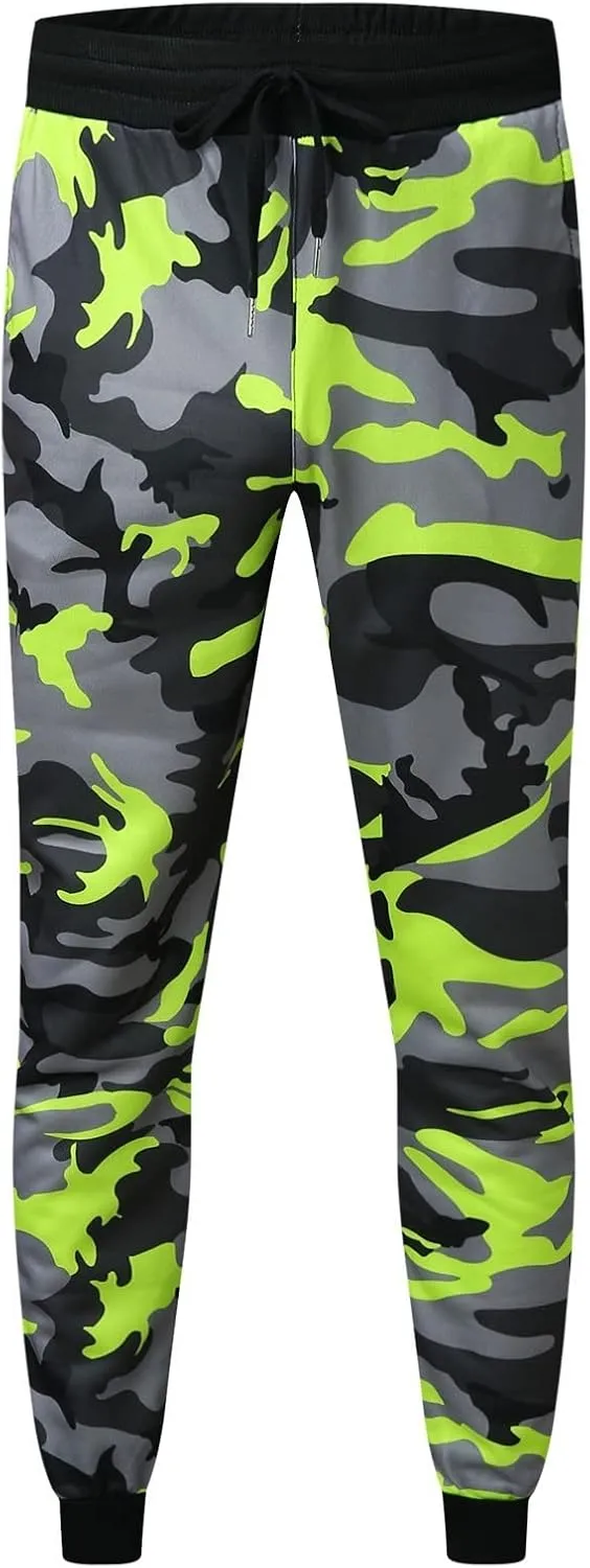 Casual Shot Camo Cargo Pants for Men Fitness Jogging Print Running Sports Outdoor Golf Tactical Military Training Trousers