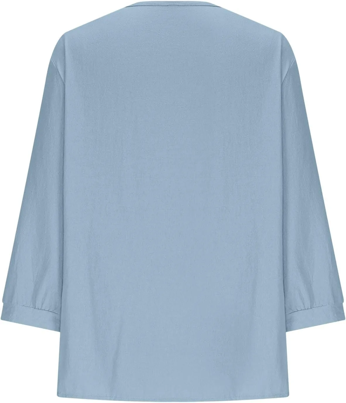 Cotton Linen Shirts for Women Long Sleeve Ruffle Collar Blouse Summer Tops Loose Lightweight Flowy Beach Outfits 2025