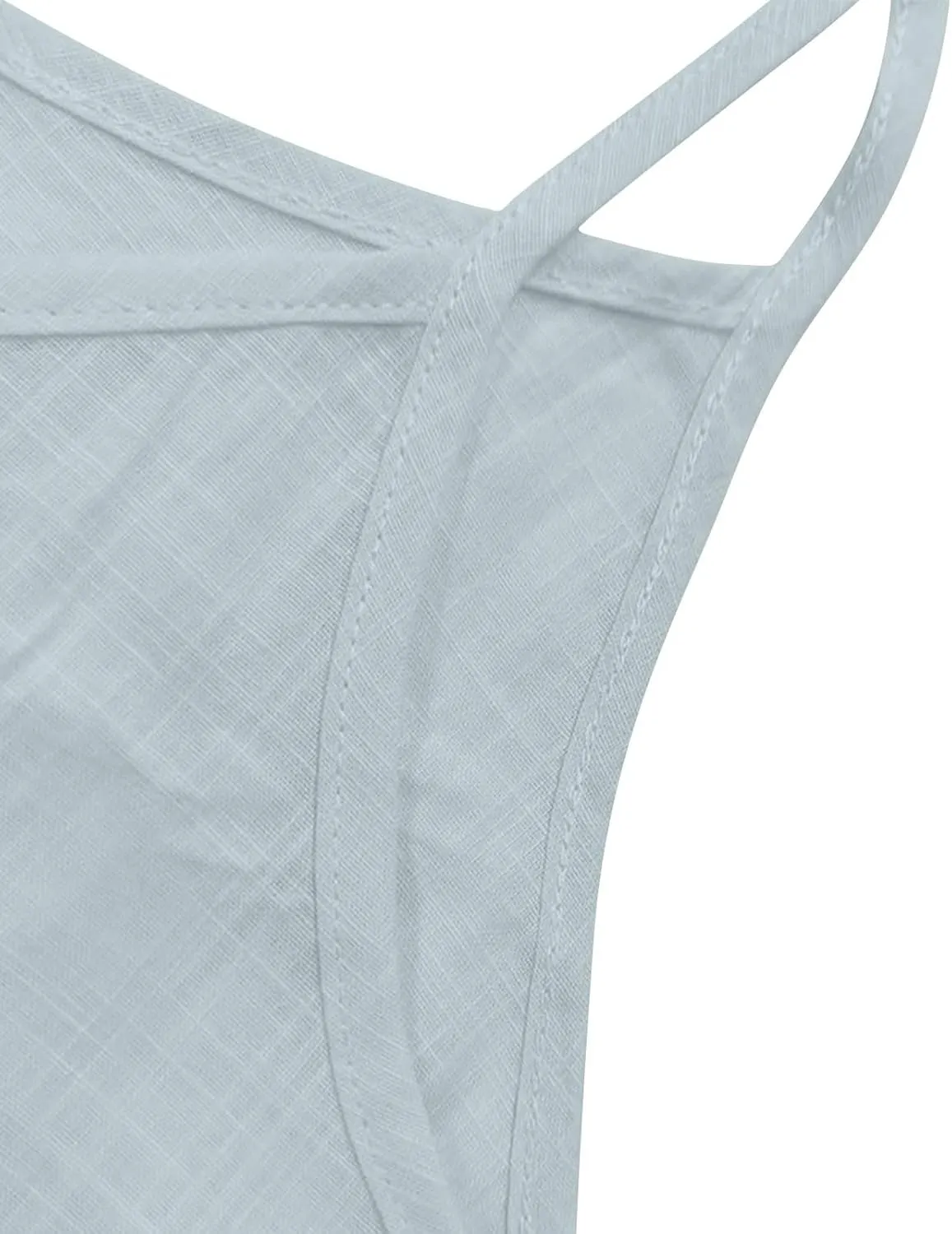 Cotton Linen Tank Tops for Women Casual Summer Gauze Shirt Basic Sleeveless Layering Camisoles Beach Vacation Clothes