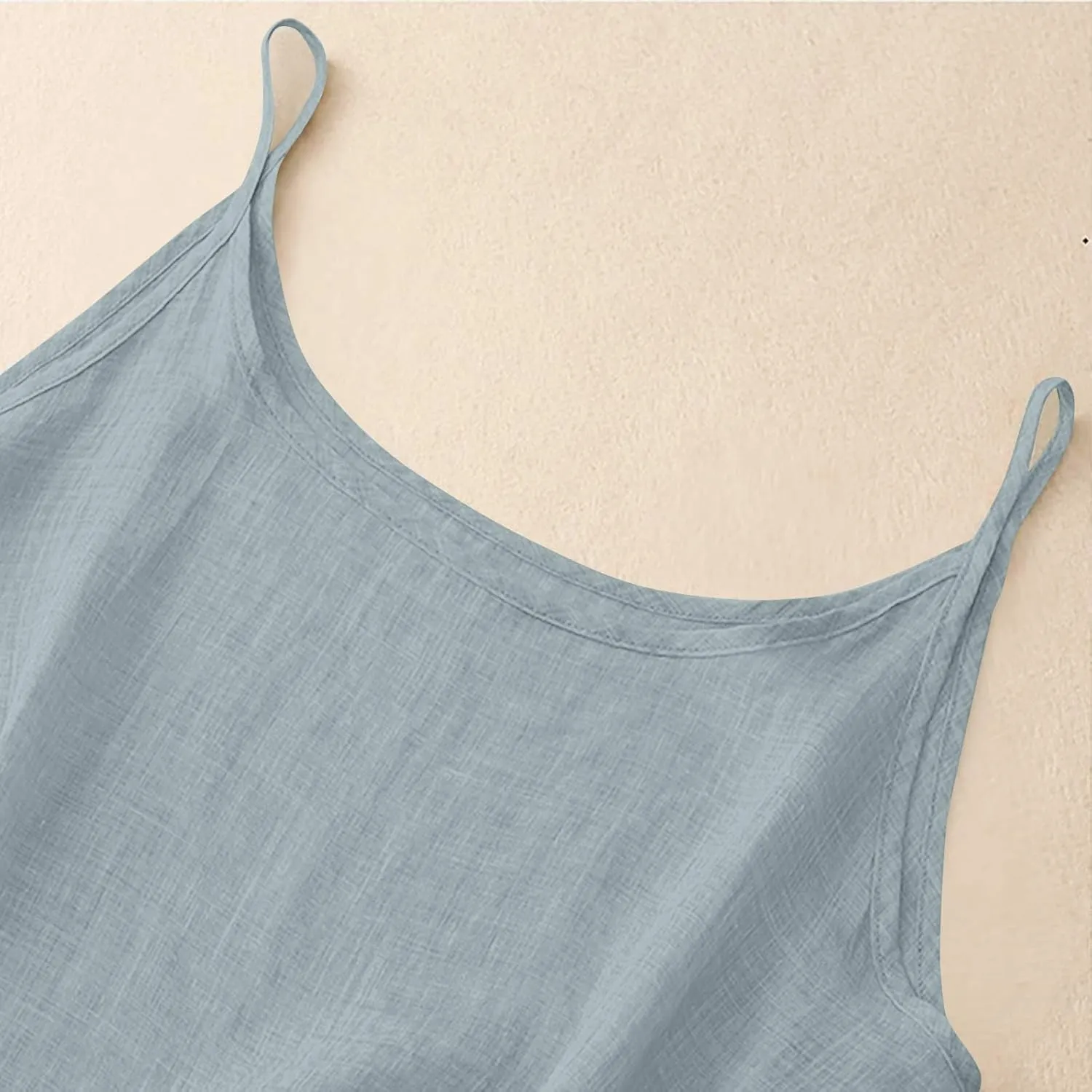 Cotton Linen Tank Tops for Women Loose Fit Sleeveless Tee Shirts Summer 2025 Casual Flowy Blouses Tunic Tops