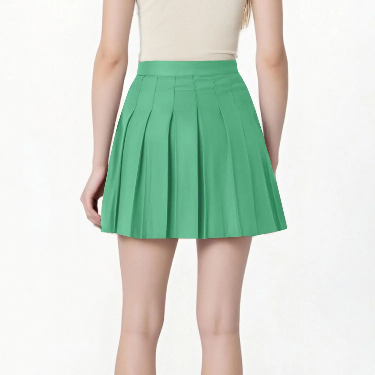 Formal Skorts for Women Linen Mini Short Slim Tunics Pleated High Cut Cheerleader Cosplay Plain Skort Women 2025