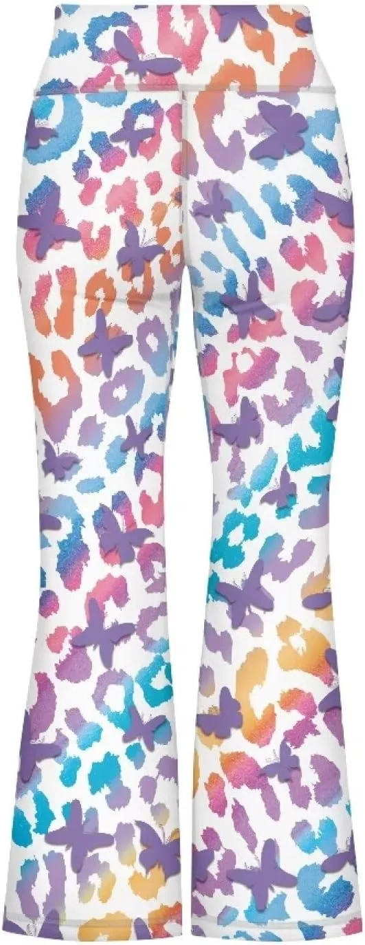 Girls Flared Leggings High Waisted Girls Bell Bottoms Bell Breathable Bottoms for Girls