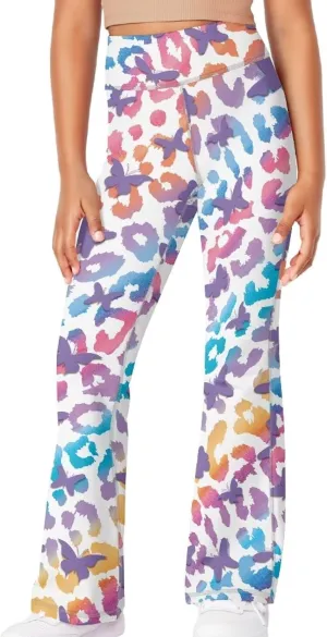 Girls Flared Leggings High Waisted Girls Bell Bottoms Bell Breathable Bottoms for Girls