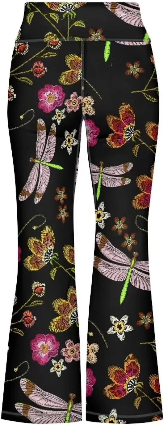 Girls Flared Leggings High Waisted Girls Bell Bottoms Bell Breathable Bottoms for Girls