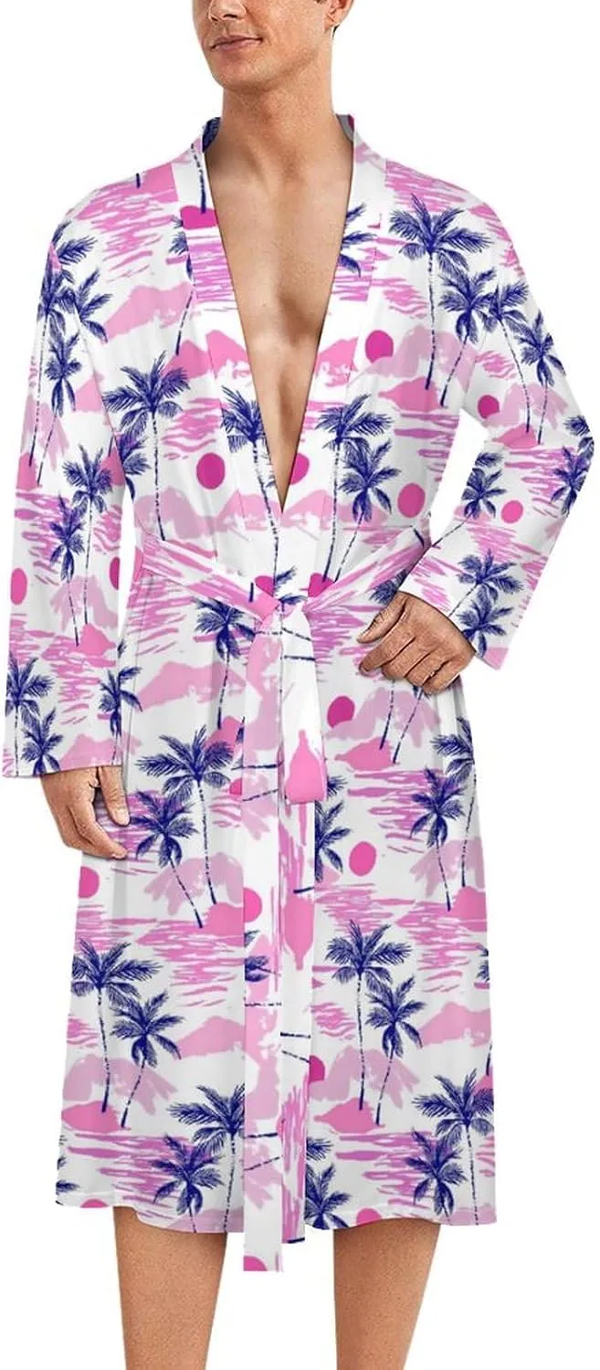 Halloween Party Green Bathrobes For Women Men Soft Spa Knit Bath Robes Long House Coat Wedding Sleepwear With Belt