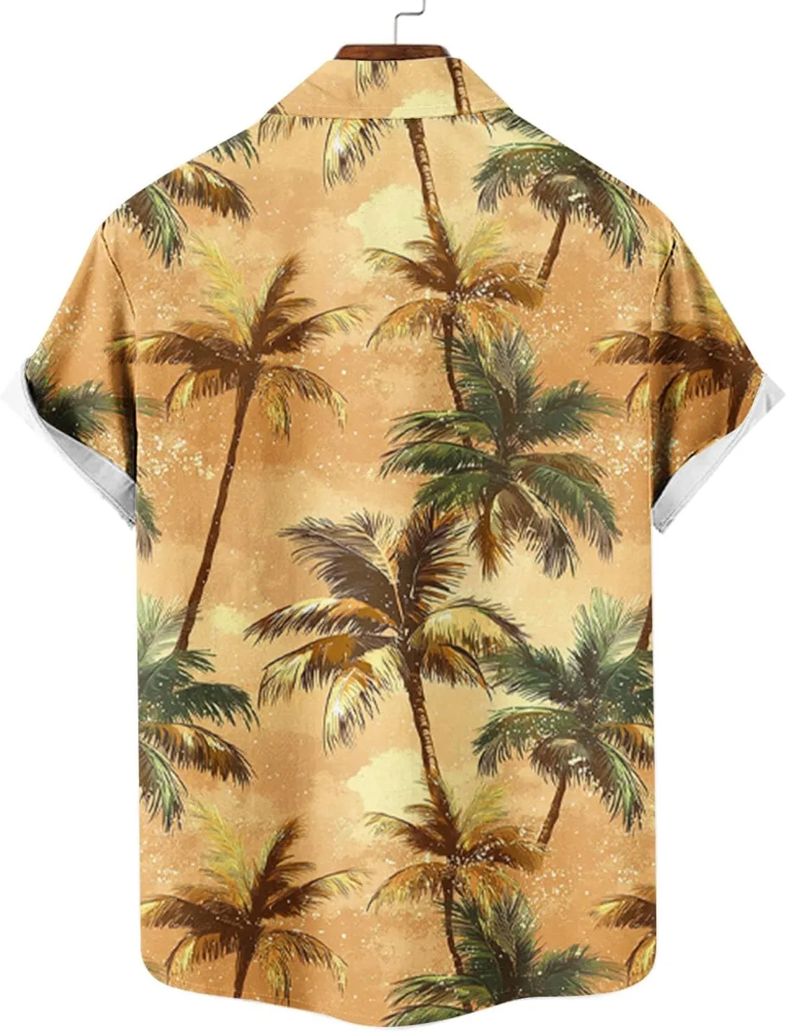 Hawaiian Cardigan Beach Tee Shirts for Mens Winter Fall Short Sleeve High Neck Loose Fit Tee Shirt Tops Mens 2025