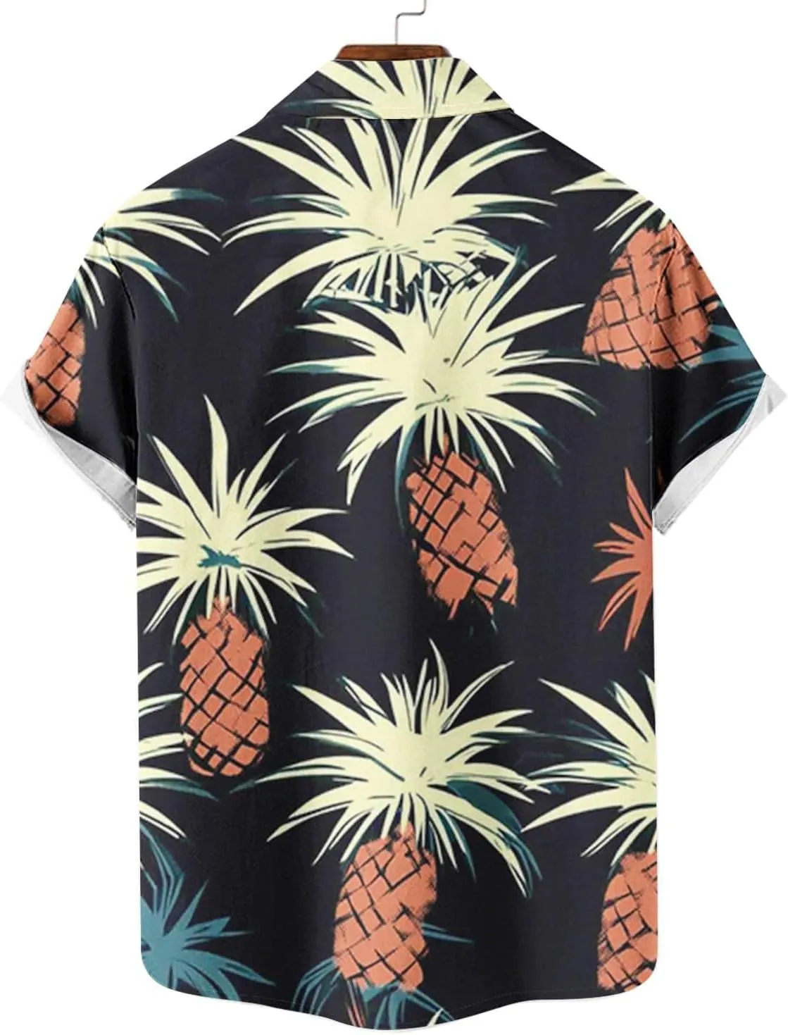 Hawaiian Cardigan Beach Tee Shirts for Mens Winter Fall Short Sleeve High Neck Loose Fit Tee Shirt Tops Mens 2025