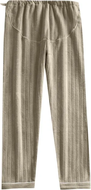 HGps8w Women's Soft Flannel Pajama Pants with Adjustable Waist, Fleece Fuzzy Winter Warm Lounge Pants Comfy Pajama Bottoms