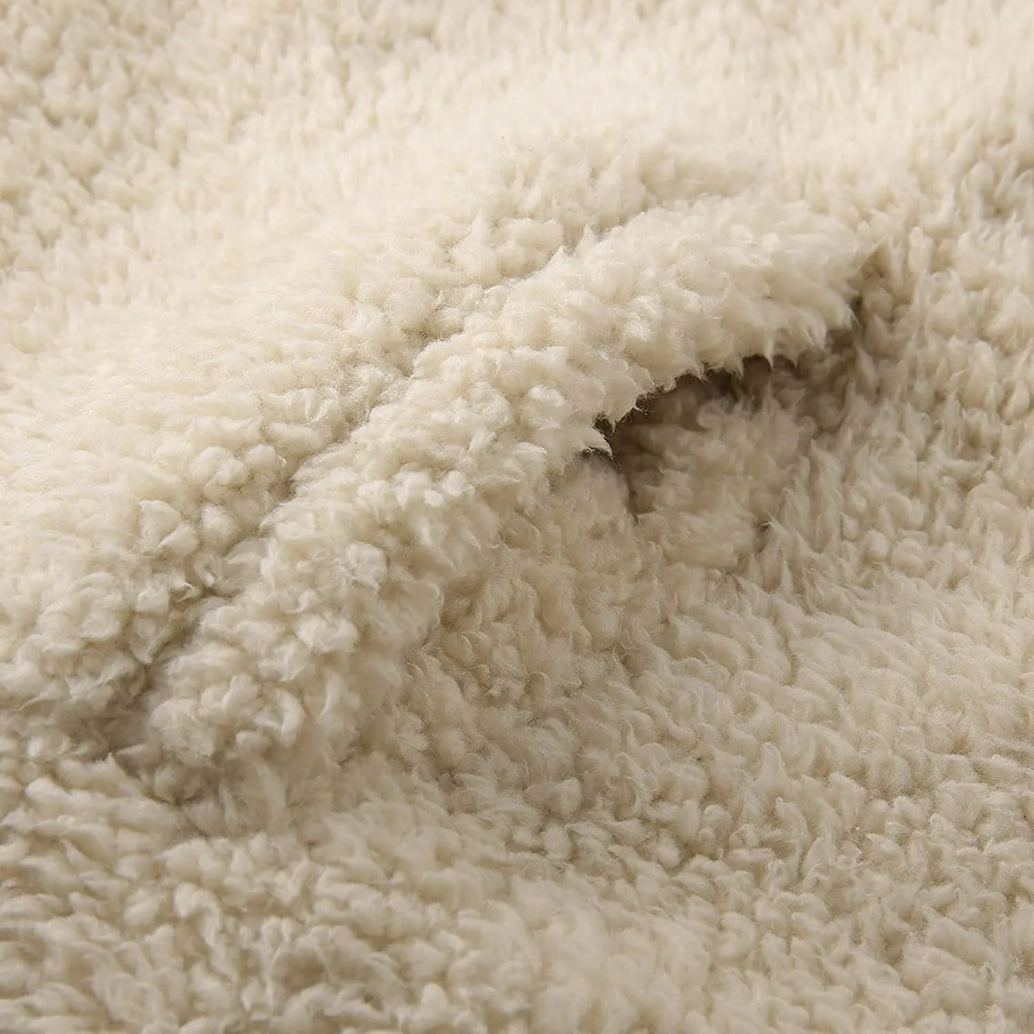 Hooded Cardigan for Women Fuzzy Fleece Open Front Sherpa Coat Solid Soft Casual Winter Outerwear with Pockets