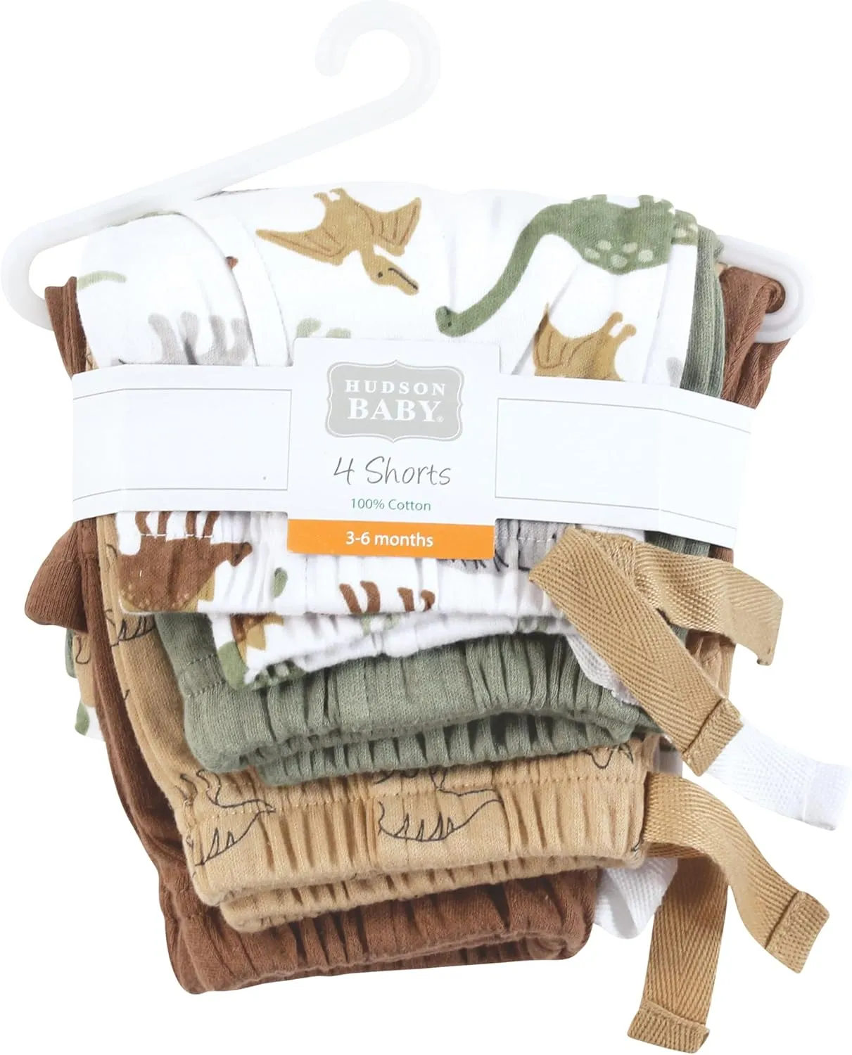 Hudson Baby Unisex Baby Shorts Bottoms 4-Pack