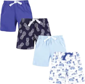 Hudson Baby Unisex Baby Shorts Bottoms 4-Pack