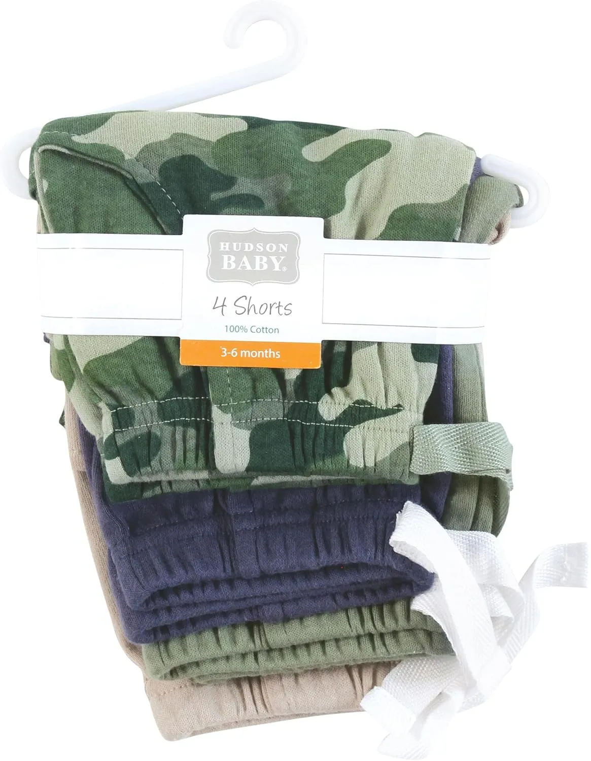 Hudson Baby Unisex Baby Shorts Bottoms 4-Pack