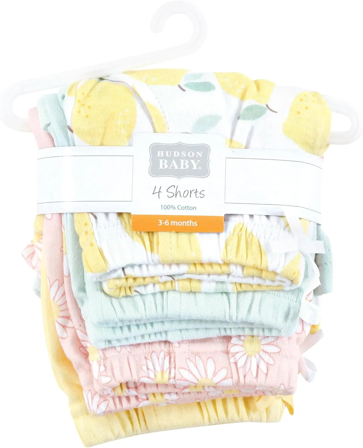 Hudson Baby Unisex Baby Shorts Bottoms 4-Pack