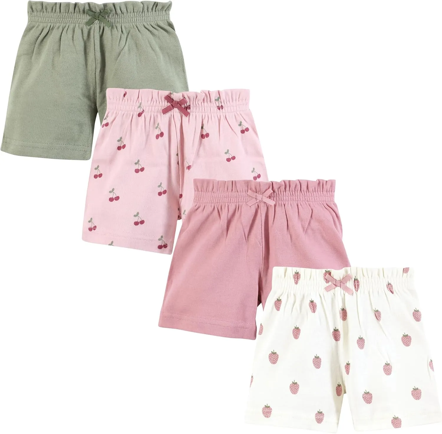 Hudson Baby Unisex Baby Shorts Bottoms 4-Pack