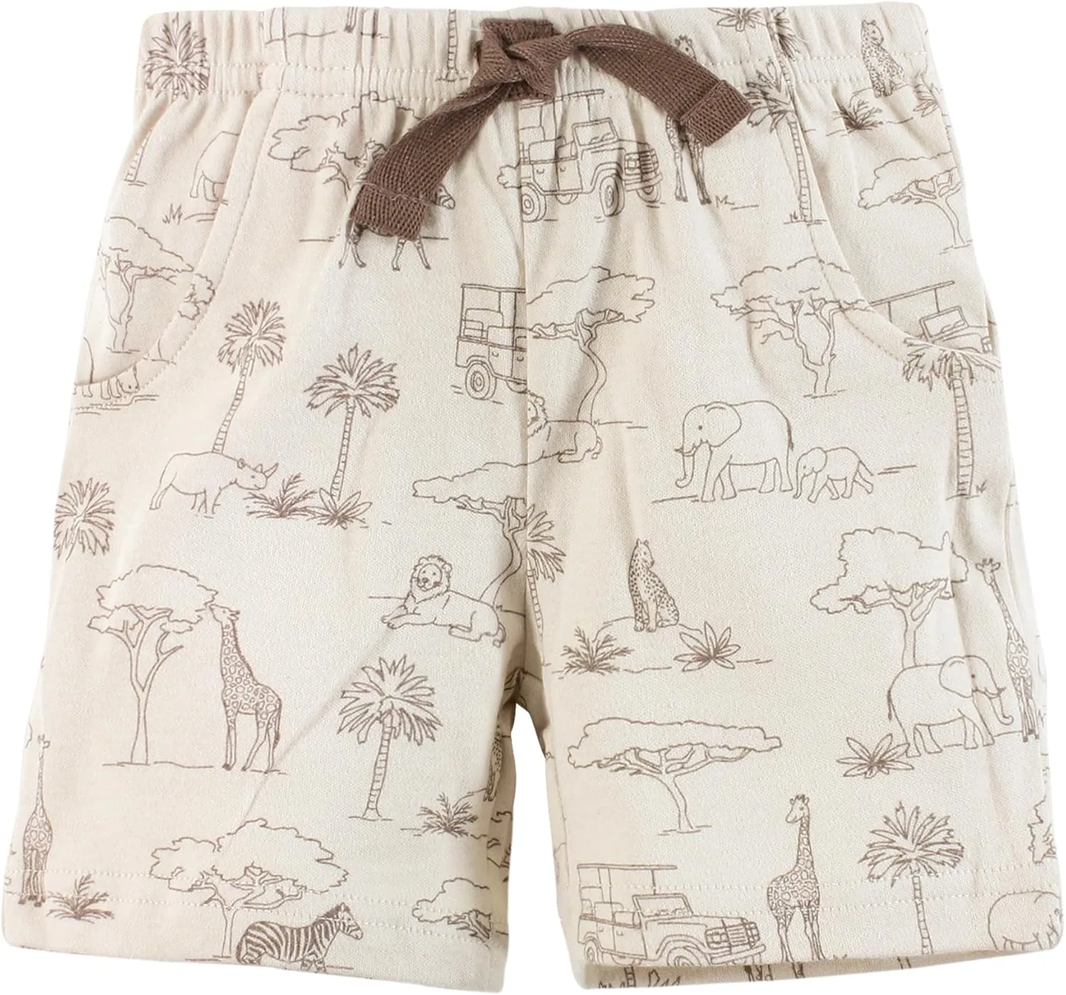 Hudson Baby Unisex Baby Shorts Bottoms 4-Pack