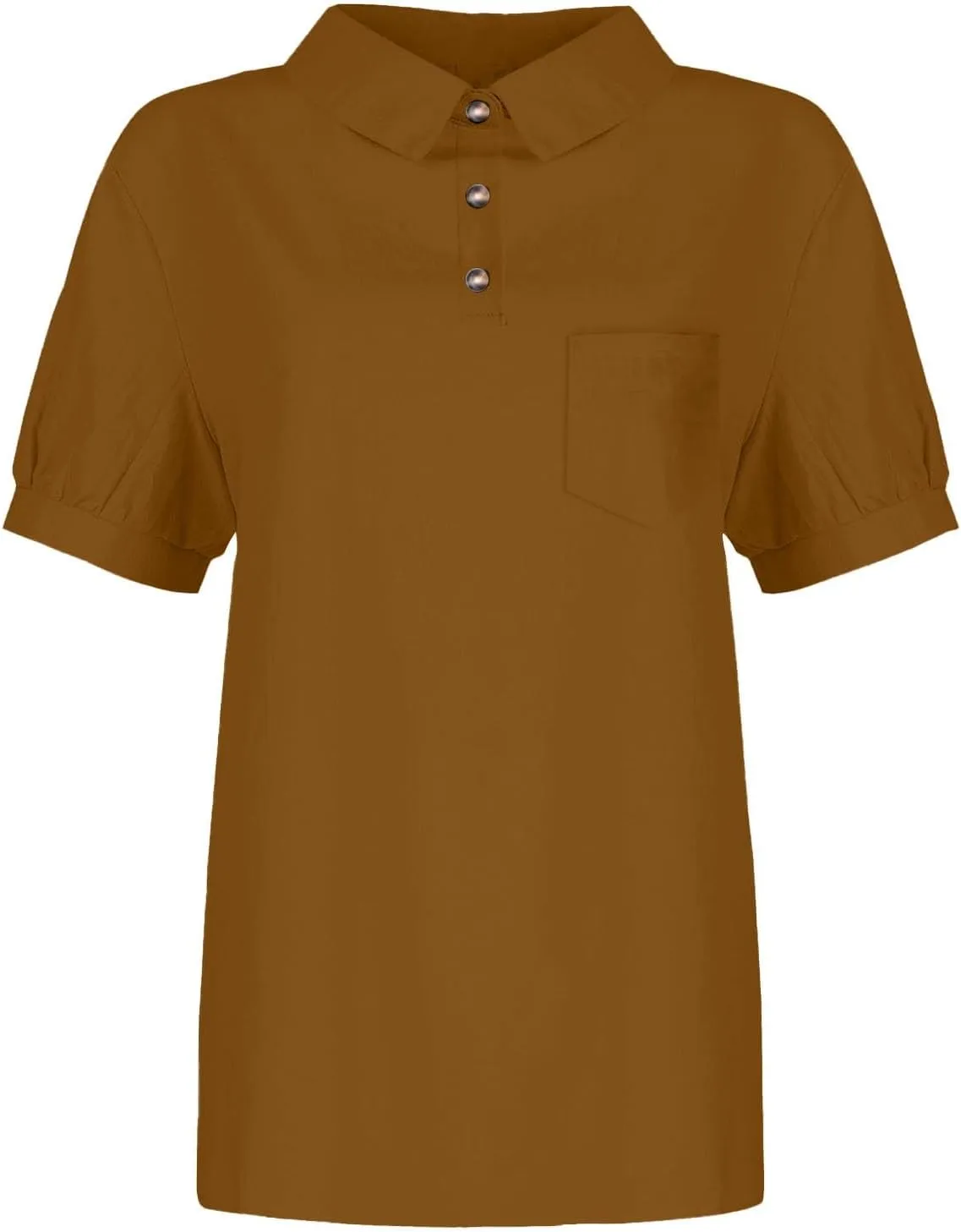 Linen Shirts for Women Summer Lightweight Short Sleeve Tunic Tshirts Cute Collared Tops Business Work Casual Blouses