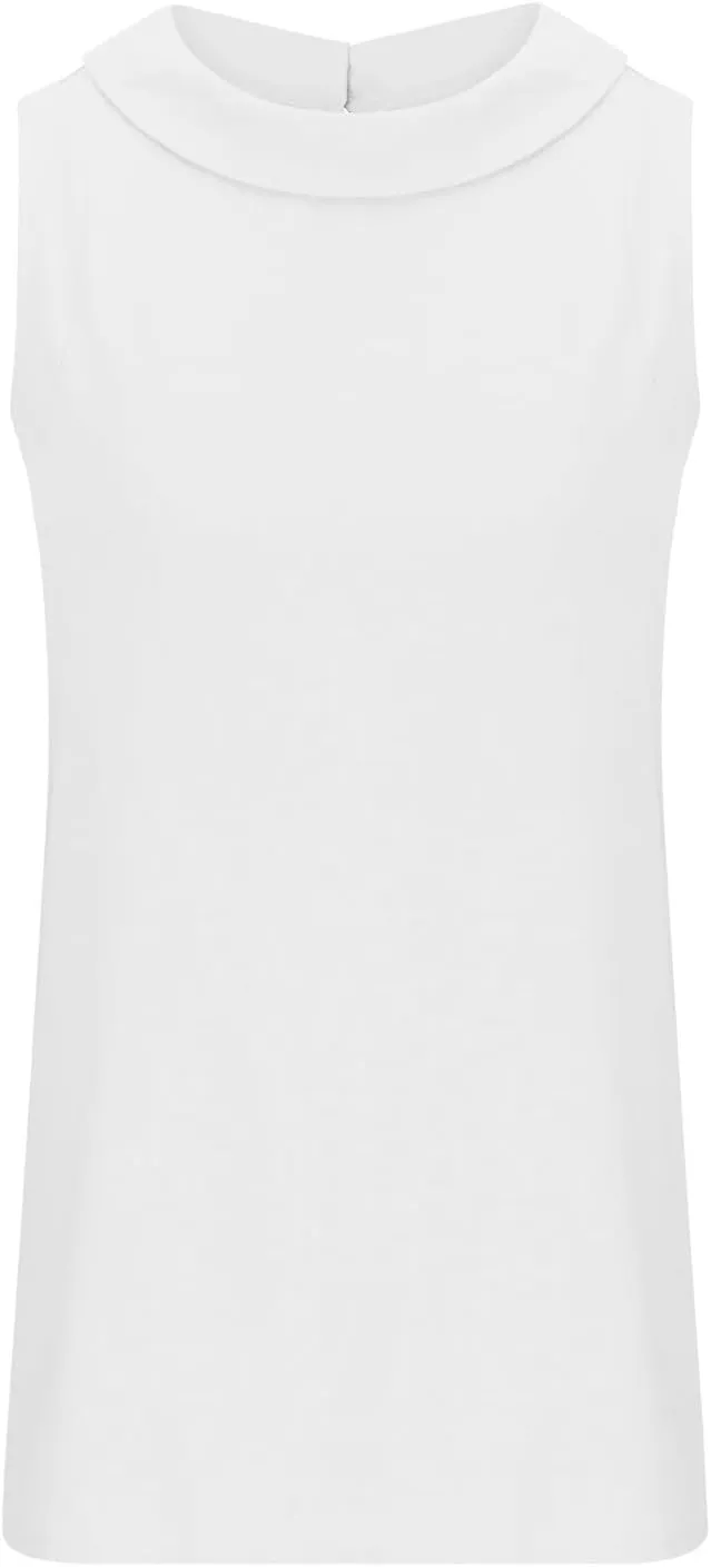Linen Tank Tops for Women Sleeveless Casual Crew Neck Blouse Fashion Solid Color Loose T-Shirts Summer Clothes