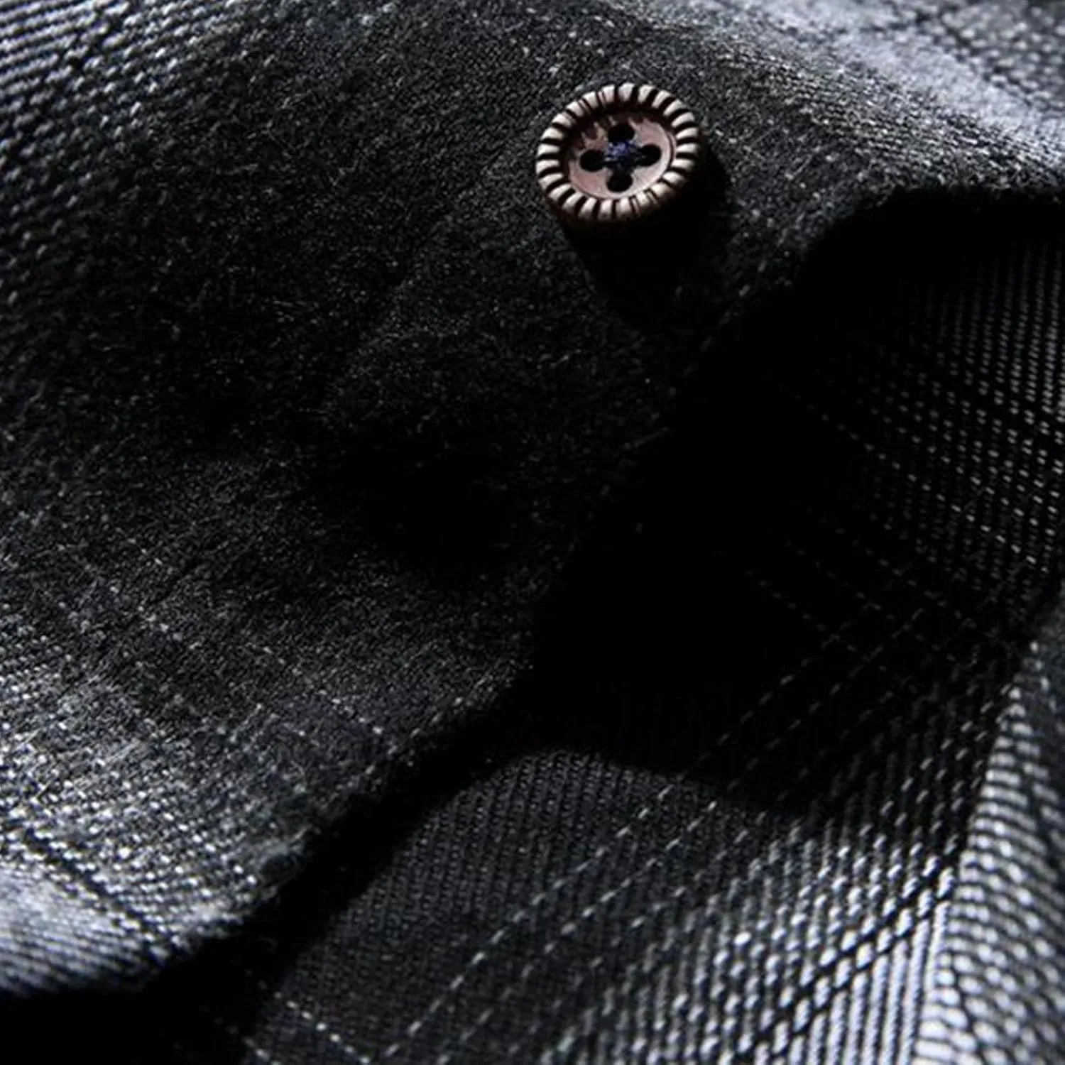 Mens Flannel Plaid Shirts Long Sleeve Casual Button Down Shirt Relaxed Fit Lightweight Pockets Gingham Shirt for Work