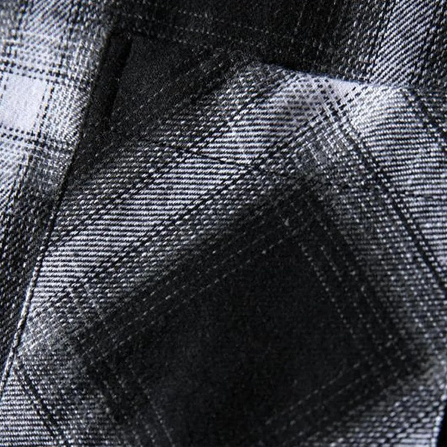 Mens Flannel Plaid Shirts Long Sleeve Casual Button Down Shirt Relaxed Fit Lightweight Pockets Gingham Shirt for Work