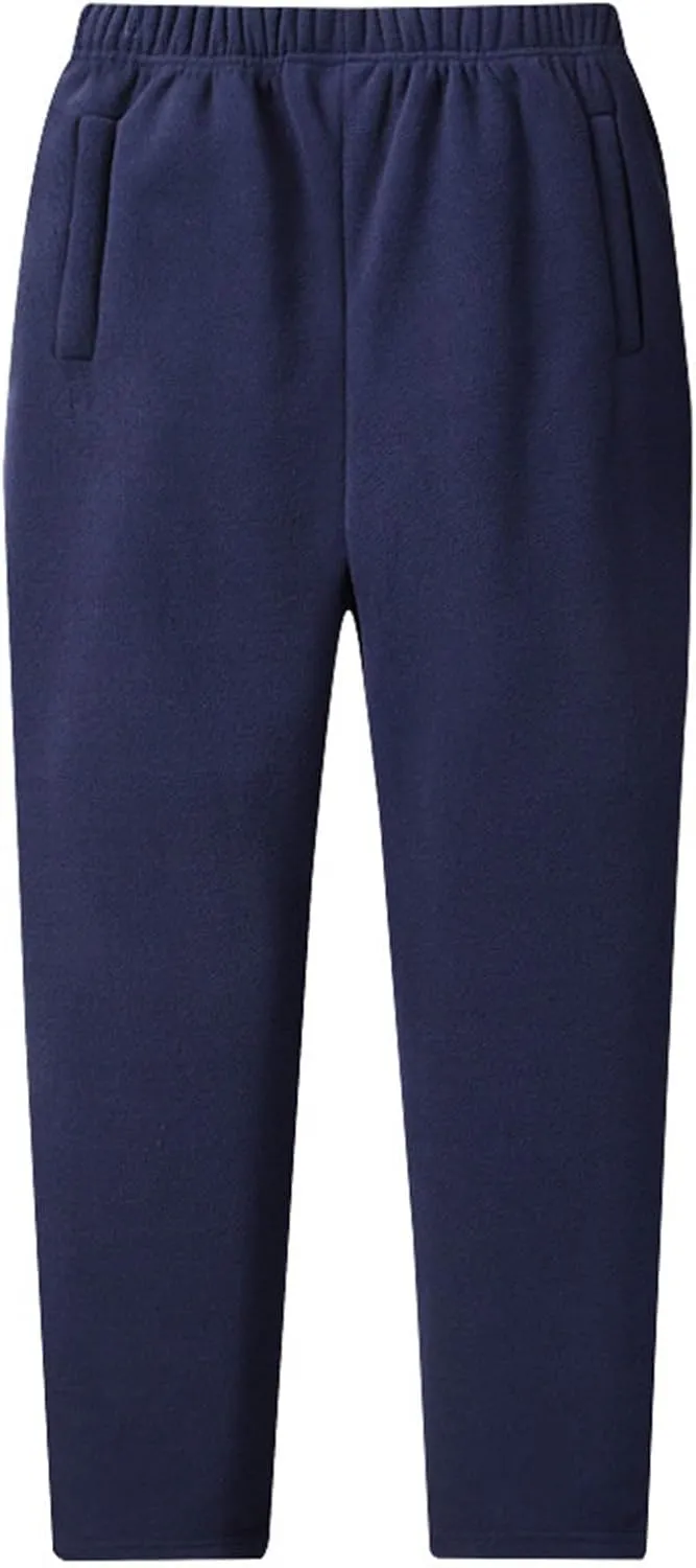 Men's Fleece Lined Sherpa Sweatpants Winter Casual Soft Warm Pants Jogger Lounge Athletic Thermal Pant with Pockets