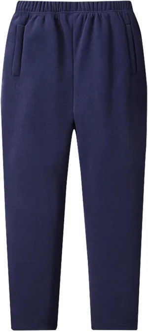 Men's Fleece Lined Sherpa Sweatpants Winter Casual Soft Warm Pants Jogger Lounge Athletic Thermal Pant with Pockets
