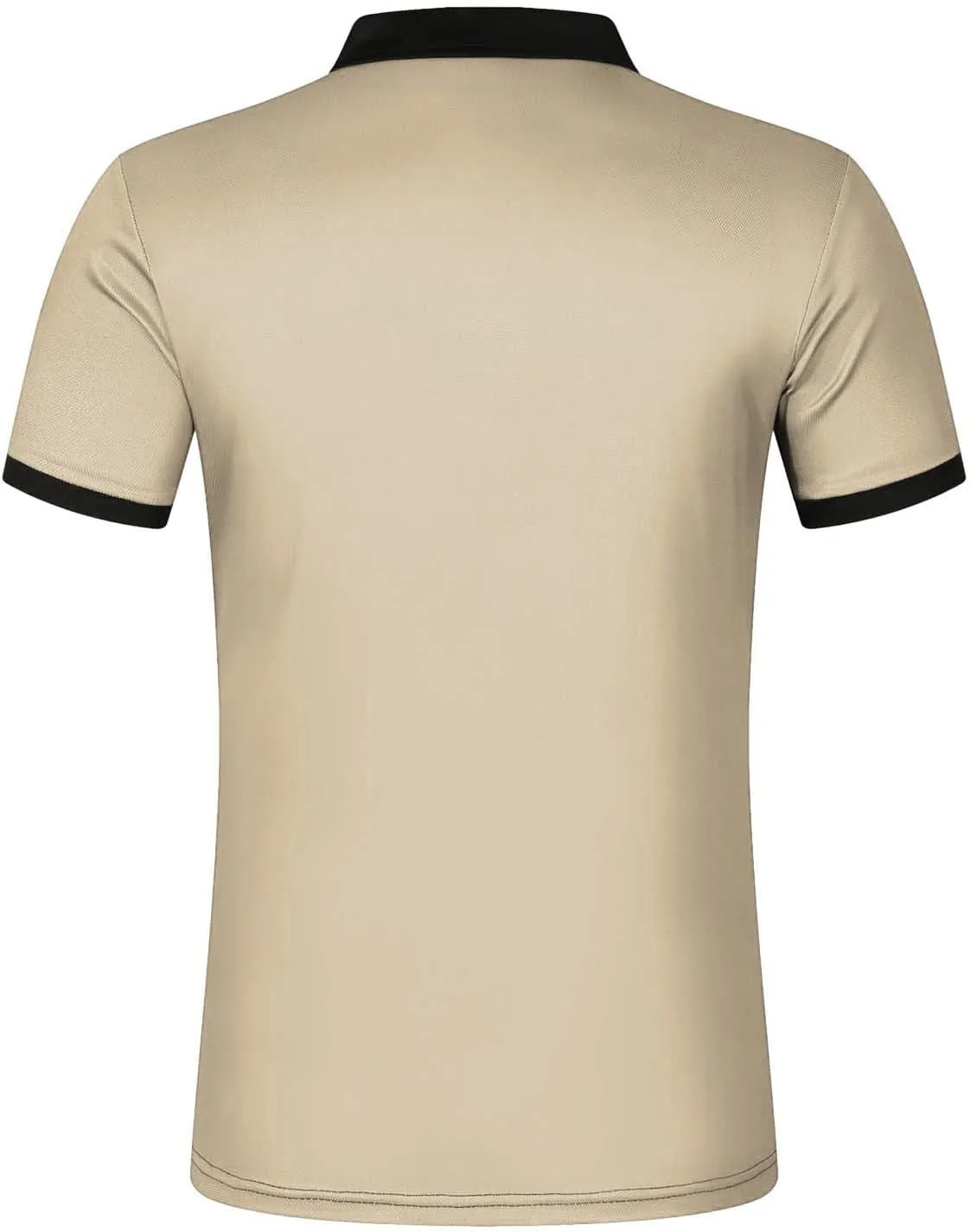 Mens Lightweight Golf Shirts with Pocket Button Down Short Sleeve Summer Casual Polos for Men Slim Fit Stretch Lapel Shirts