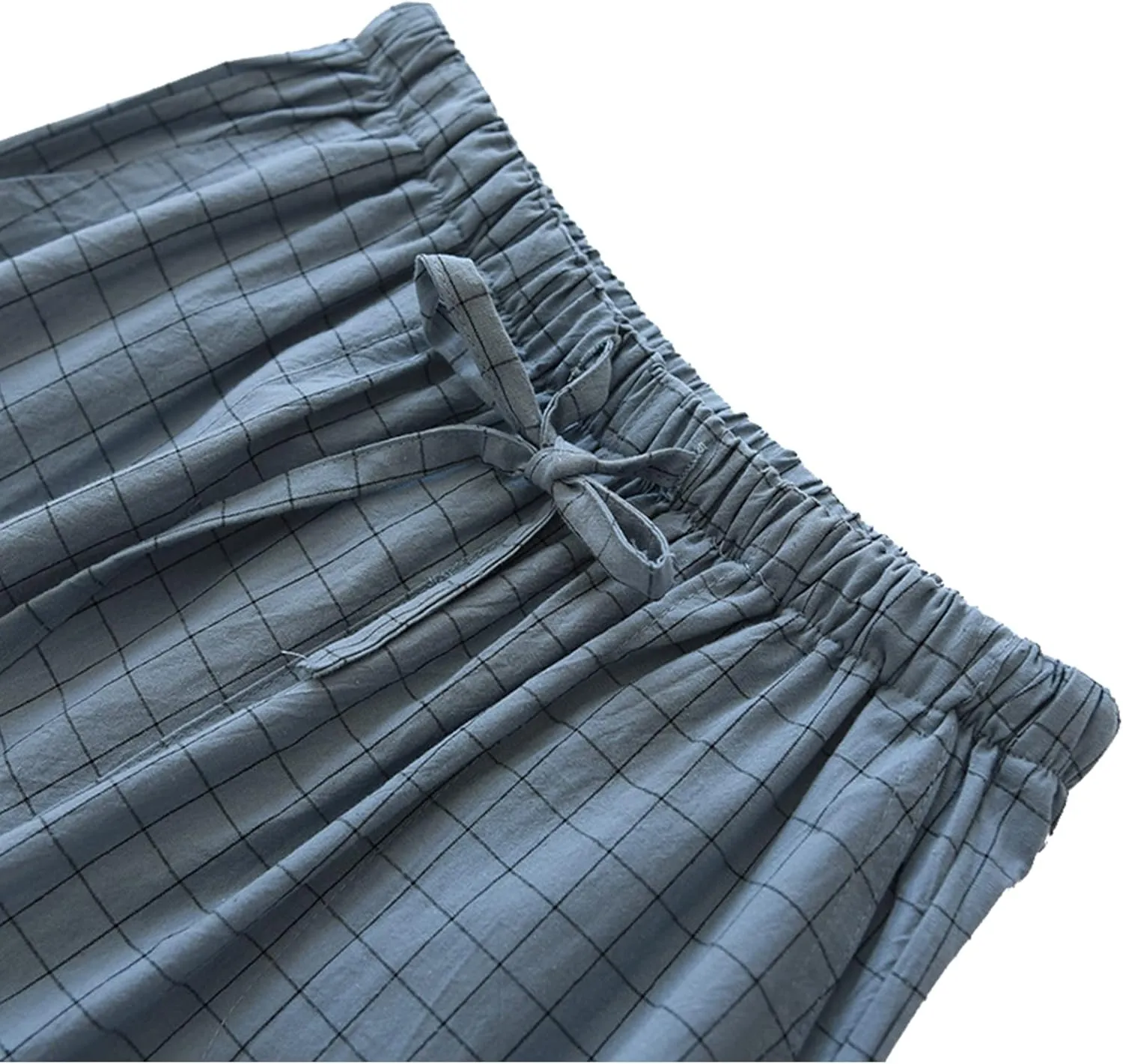 Men's Pajama Pants Cotton Pjs Bottoms Lightweight Pajama Bottoms Woven Knit Pants With Pocket