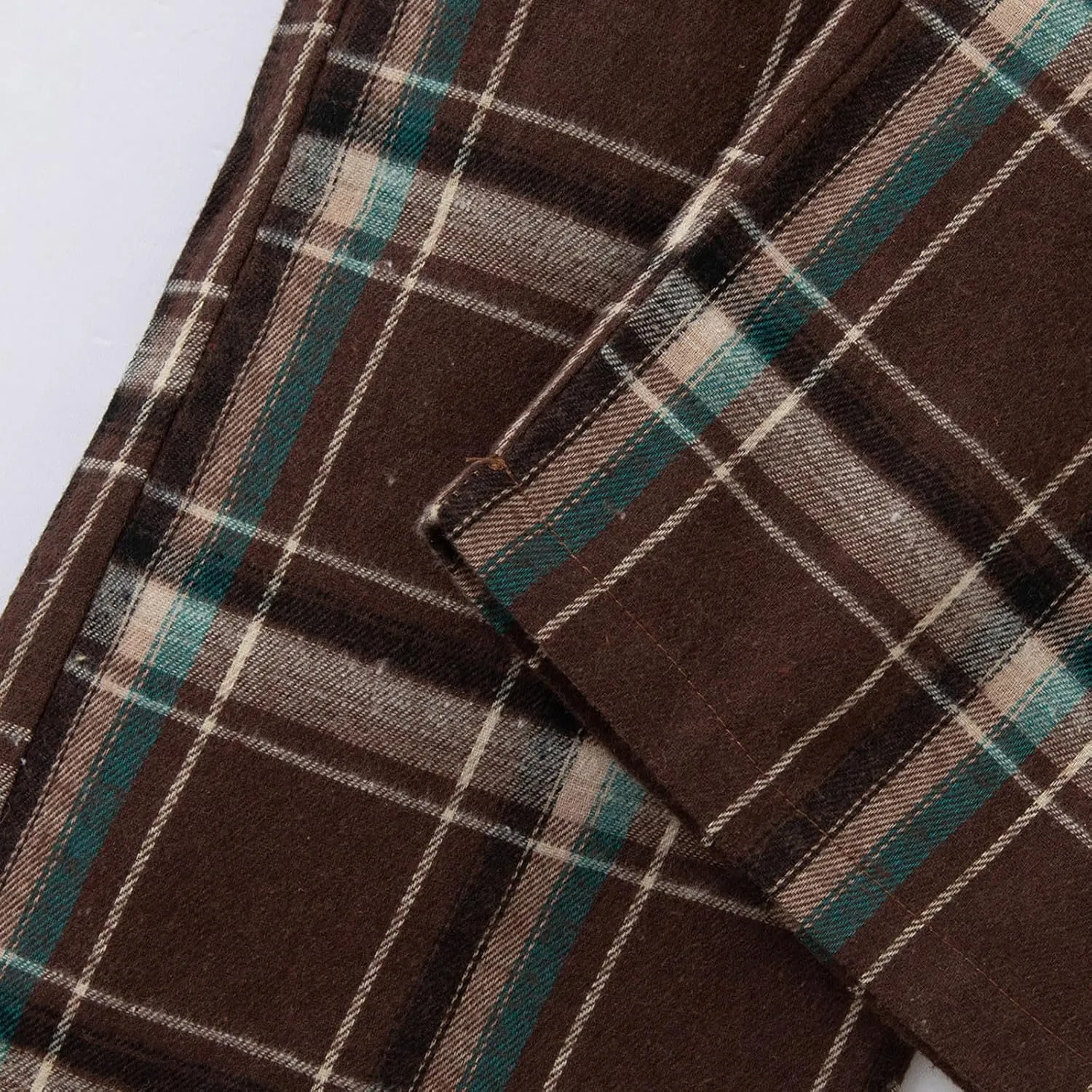 Mens Plaid Pajama Pants - Comfy Loose Fit Wide Leg Sleep & Lounge Pants With Xmas Print
