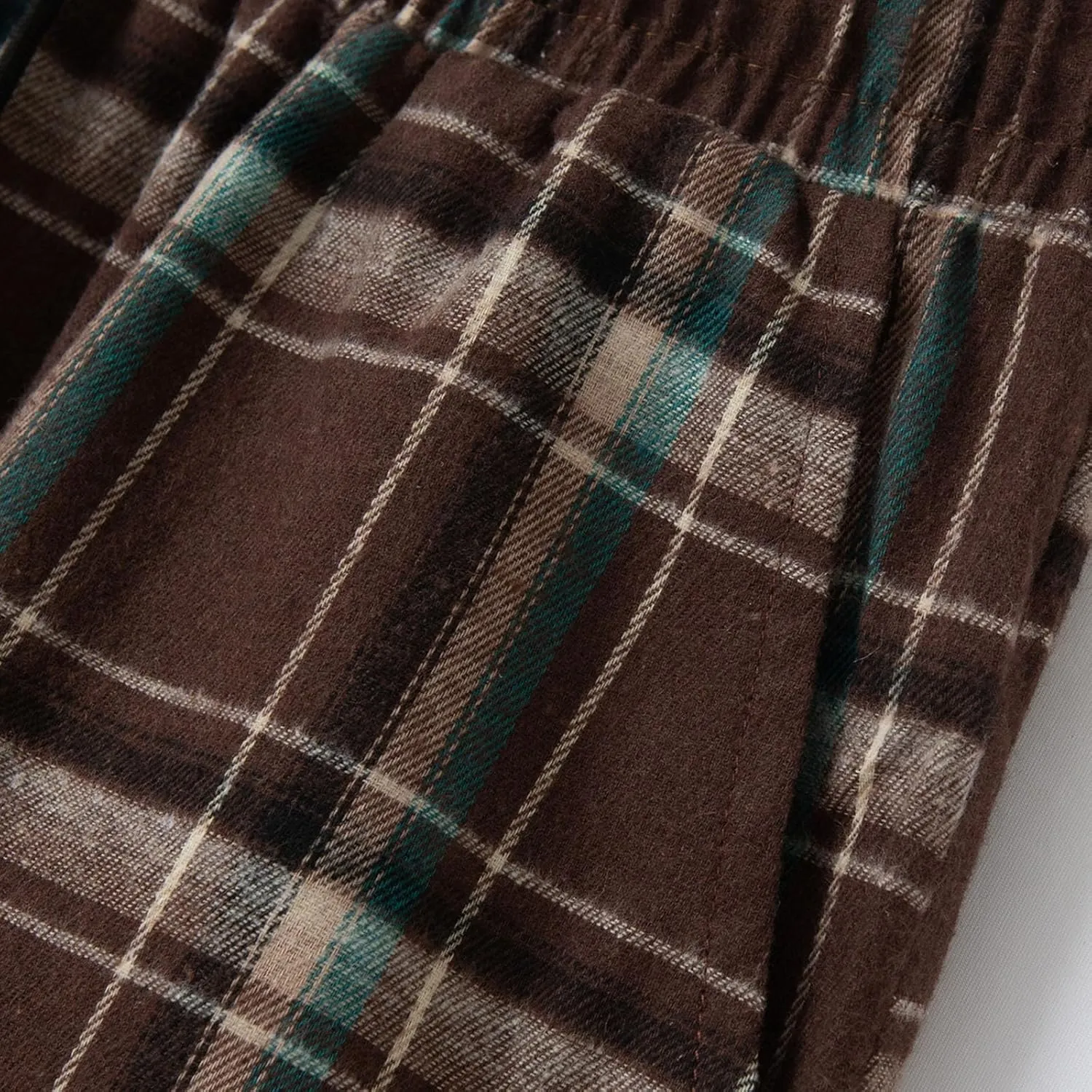 Mens Plaid Pajama Pants - Comfy Loose Fit Wide Leg Sleep & Lounge Pants With Xmas Print