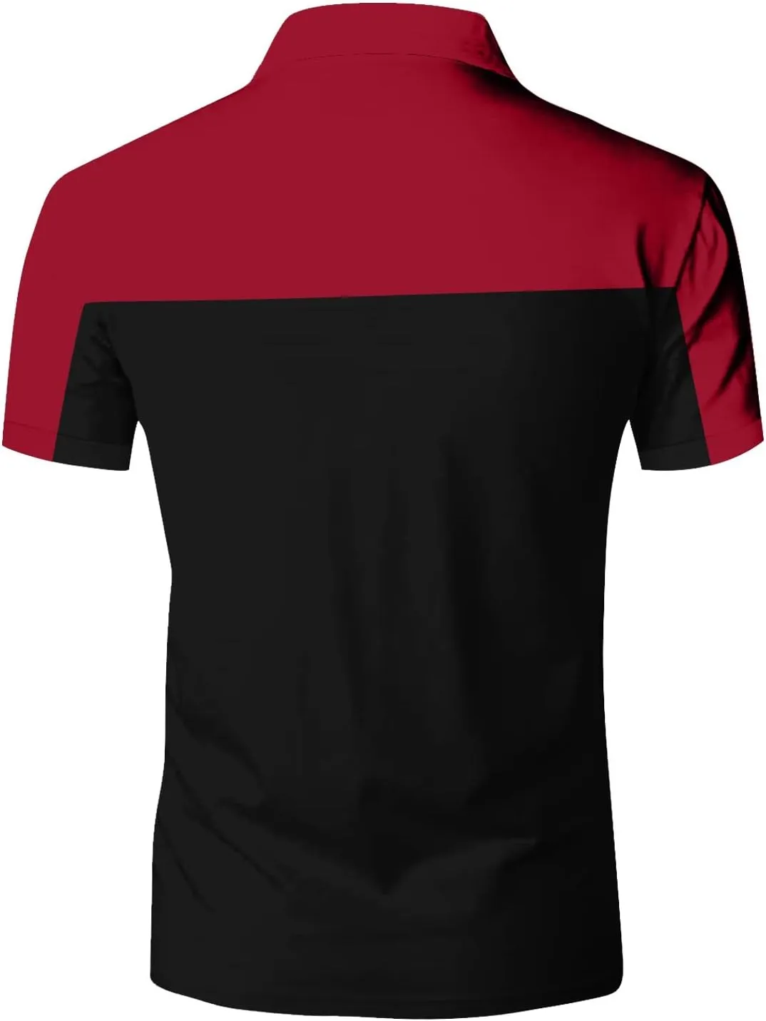 Men's Summer Patchwork Dry Fit Slim Short Sleeves Polo Golf Fashion Shirts