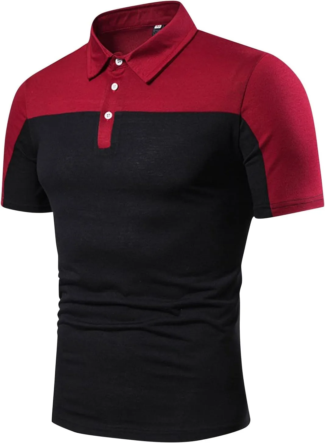 Men's Summer Patchwork Dry Fit Slim Short Sleeves Polo Golf Fashion Shirts
