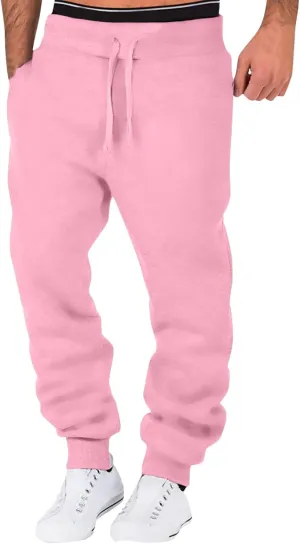 Men's Warm Fleece Pants Sherpa Lined Sweatpants Winter Active Track Joggers Pants Athletic Workout Sweatpants