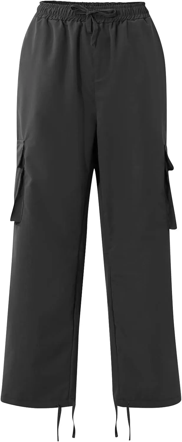 Outdoor Cargo Pants for Men Lightweight Relaxed Fit Tactical Pants Solid Camo Multi Pockets Classic Trousers