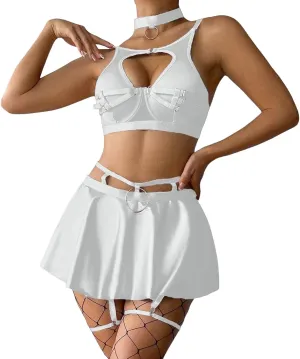 Sexy Nightie Lingerie for Women Lace Chemise Babydoll Solid Women's Exotic Lingerie Slutty Slip Dress Naughty Teddy