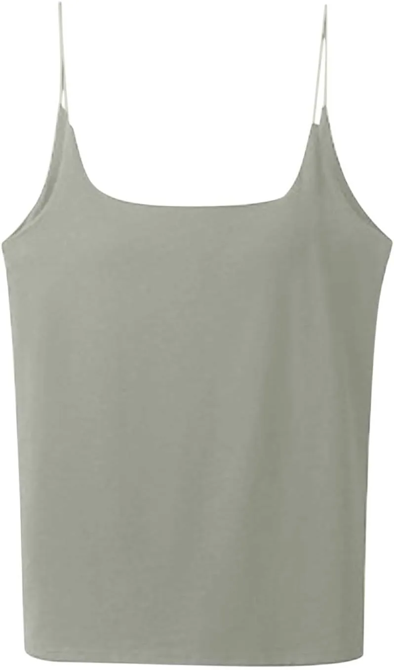 Short Tank Tops for Women U Neck Lightweight Summer Trendy Quick Dry Tanks Y2k Going Out Beach Camisole Shirts