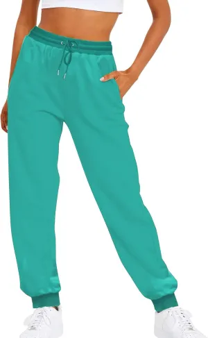 Straight Leg Sweatpants for Women Wide Leg High Waisted Baggy Lounge Casual Joggers Open Bottom Athletic Sweat Pants