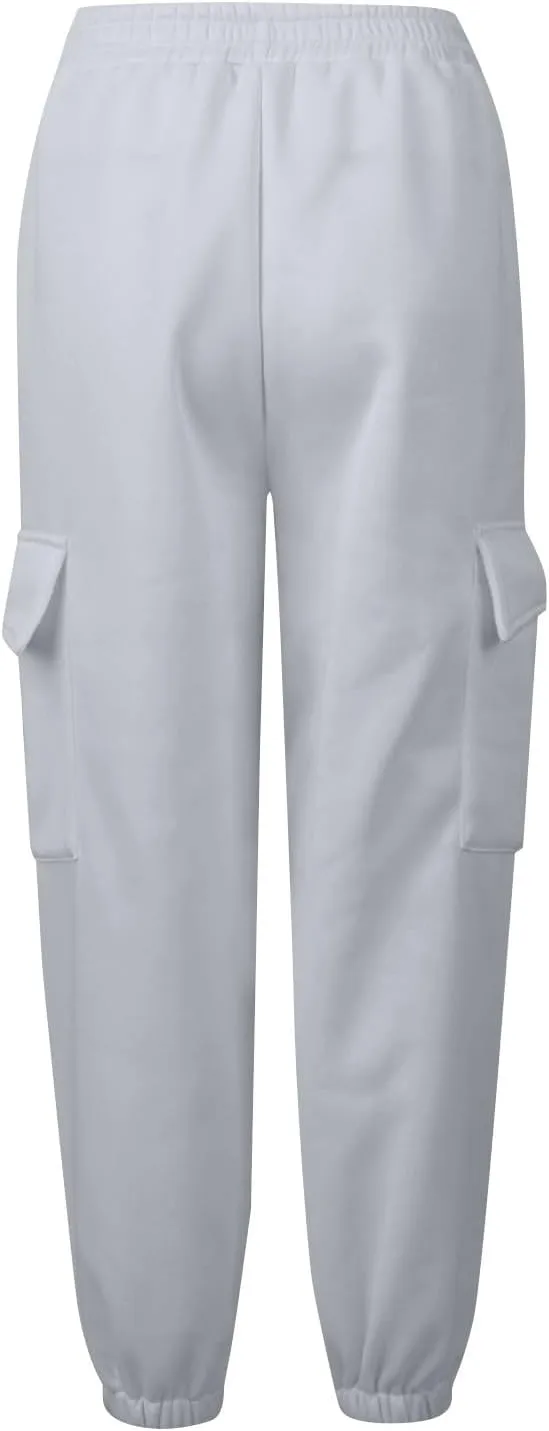 Straight Leg Sweatpants for Women Wide Leg High Waisted Baggy Lounge Casual Joggers Open Bottom Athletic Sweat Pants