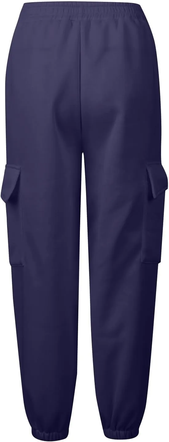 Straight Leg Sweatpants for Women Wide Leg High Waisted Baggy Lounge Casual Joggers Open Bottom Athletic Sweat Pants