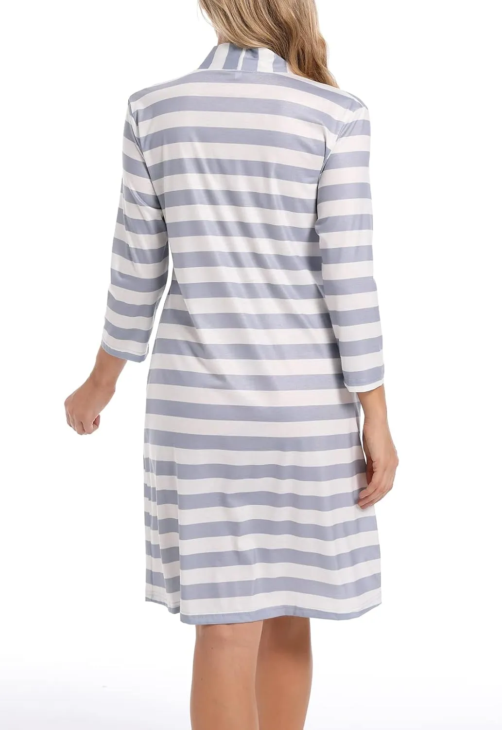 SUFEINI Maternity Robes and Matching Swaddle Blanket Set, Mommy Women Bathrobe Postpartum Robe