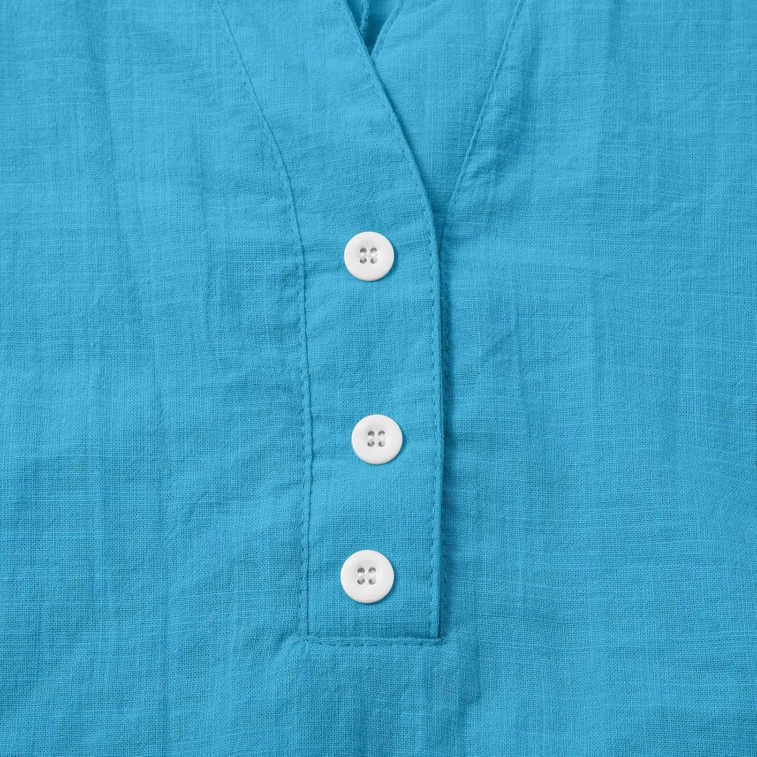 Summer Cotton Linen Shirts for Women 2025 Casual 3/4 Sleeve Tunic Shirts Spring Vacation Fashion Clothes