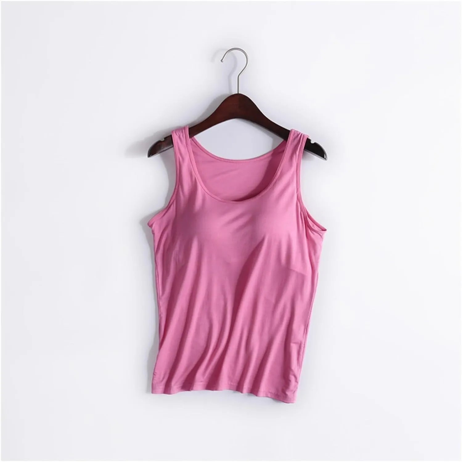 Tank Top with Built in Bra for Women Sports Cute Cami Shirts Spring Summer Workout Camisoles Sleeveless Under Clothes