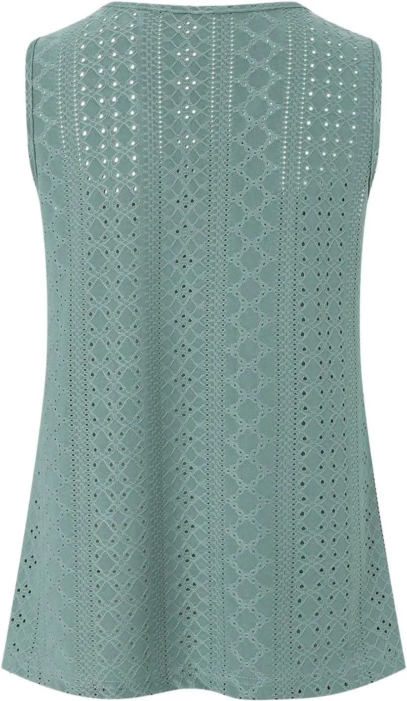 Tank Tops for Women 2025 Trendy Flowy Peplum Tops for Women Dressy Sleeveless V Neck Babydoll Tank Tops