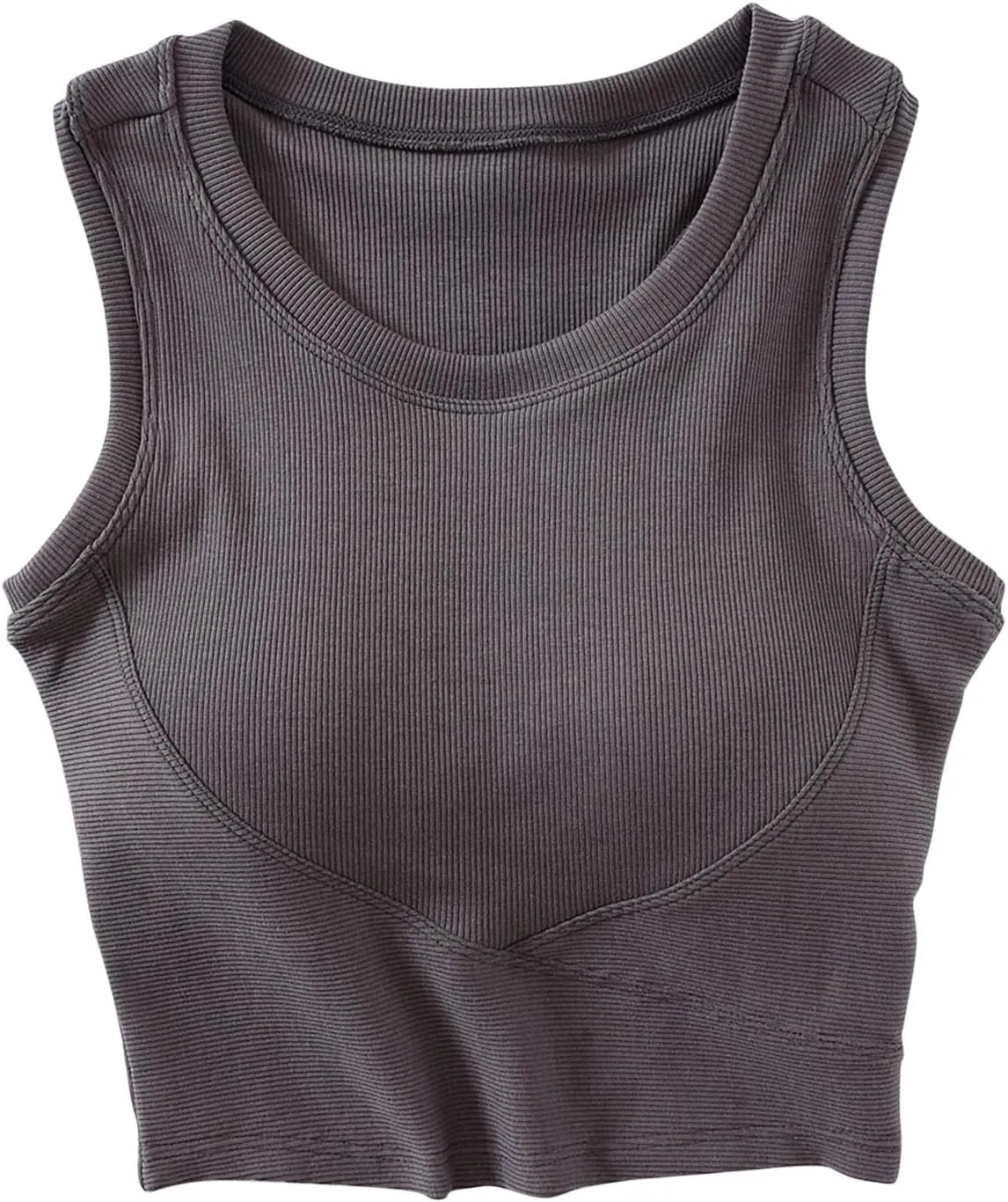 Tanks with Built in Bra Support U Neck Sleeveless Basic Undershirts Trendy Lightweight Smooth Turtleneck Camisole