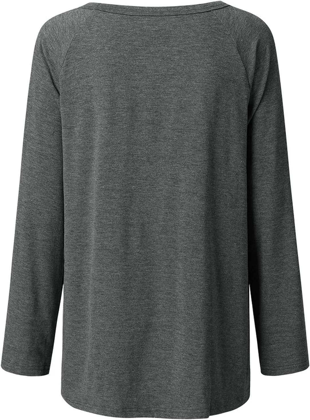 Tunic Tops for Women Loose Fit Dressy Long Sleeve Crew Neck T Shirts Oversized Casual Blouse Swing Flare Pullover