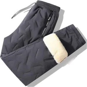 Unisex Fleece Jogging Bottoms,Unisex Lambswool Fleece-Lined Joggers,Winter Lambswool Fleece Jogging Bottoms